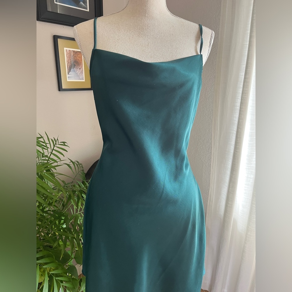Forever 21 spaghetti strap mini Dress teal